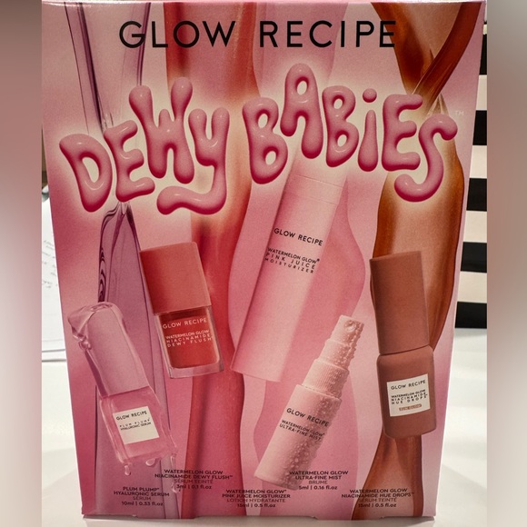 Glow Recipe Dewy Babies Starter Set of 5 Essentials For Glow Up Routine NIB - Picture 1 of 4